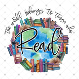 Transfer 001622 - The World Belongs to Those Who Read