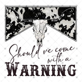 Transfer 001636 - With a Warning Turquoise Black