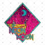 Transfer 001638 - Pink & Turquoise Neon Moon