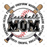 Transfer 001668 - Baseball Mom Circle Words