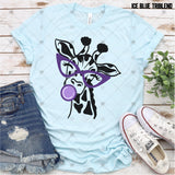 Transfer 001674 - Giraffe with Purple Gum