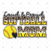 Transfer 001678 - Loud & Proud Softball Mom