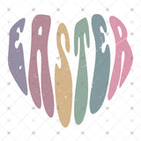 Transfer 001690 - Easter Word Art Heart