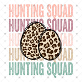 Transfer 001699 - Leopard Egg Hunting Squad Stacked Word Art