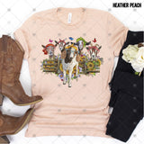 Transfer 001736 - Goats with Glasses and Sunflowers