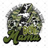 Transfer 001745 - Camo Cow Print Boy Mom