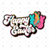 Transfer 001756 - Leopard Retro Happy Easter