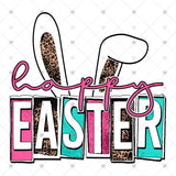 Transfer 001758 - Happy Easter Leopard Bunny