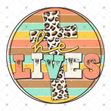 Transfer 001760 - He Lives Leopard Cross