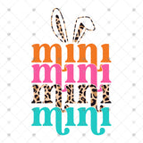 Transfer 001762 - Bright Mini Bunny Stacked Word Art