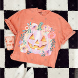 Transfer 001764 - Soft Floral Jack O Lantern