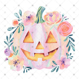 Transfer 001764 - Soft Floral Jack O Lantern