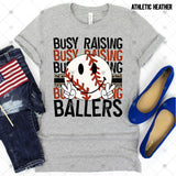 Transfer 001784 - Busy Raising Ballers Stacked Word Art Smile with Laces