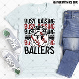 Transfer 001784 - Busy Raising Ballers Stacked Word Art Smile with Laces