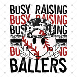 Transfer 001784 - Busy Raising Ballers Stacked Word Art Smile with Laces