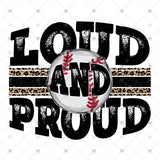 Transfer 001787 - Loud & Proud Baseball Leopard