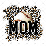 Transfer 001788 - Baseball Mom Leopard Background