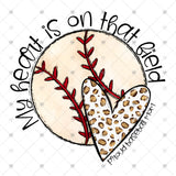 Transfer 001790 - My Heart is on that Field Leopard Heart