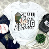 Transfer 001792 - Small Town Big Heart Water Tower Baseball