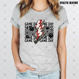 Transfer 001793 - Baseball Game Day Smile & Lightning Bolt Stacked Word Art