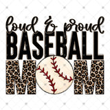 Transfer 001794 - Loud & Proud Baseball Mom Leopard
