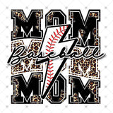 Transfer 001799 - Baseball Lightning Bolt Mom
