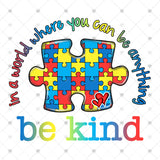 Transfer 001816 - Be Kind Autism Puzzle Piece