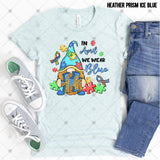 Transfer 001819 - In April We Wear Blue Autism Gnome