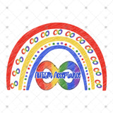 Transfer 001841 - Autism Acceptance Rainbow
