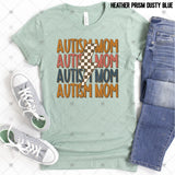 Transfer 001847 - Autism Mom Checkered Lightning Bolt