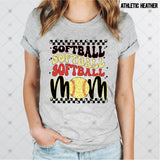 Transfer 001850 - Retro Softball Softball Softball Mom