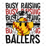 Transfer 001861 - Softball Busy Raising Ballers Smile