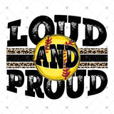 Transfer 001864 - Loud & Proud Softball Leopard