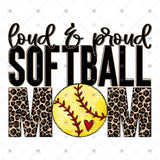 Transfer 001868 - Loud & Proud Softball Mom