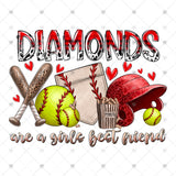 Transfer 001877 - Softball Diamonds are a Girls Best Friend