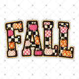 Transfer 001893 - Checkered Pumpkins Fall