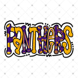 Transfer 001898 - Panthers Purple and Gold