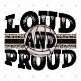 Transfer 001904 - Loud & Proud Volleyball Leopard
