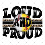 Transfer 001907 - Loud & Proud Softball/Baseball Leopard