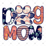 Transfer 001912 - Floral Dog Mom