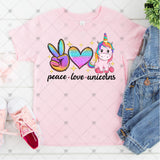 Transfer 001919 - Peace Love Unicorns
