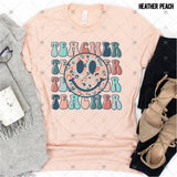 Transfer 001921 - Smile Face Teacher Stacked Word Art