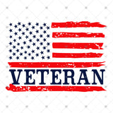 Transfer 001934 - Veteran American Flag