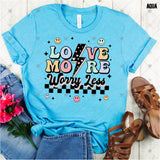 Transfer 001935 - Love More Worry Less Lightning Bolt