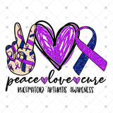 Transfer 001937 - Peace Love Cure Rheumatoid Arthritis Awareness