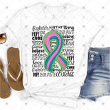 Transfer 001938 - Awareness Ribbon Word Art