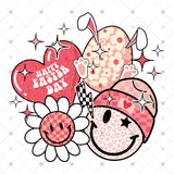 Transfer 001970 - Happy Easter Day Smile Heart Egg