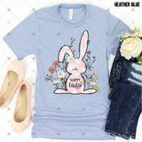 Transfer 001972 - Happy Easter Bunny in the Flowers