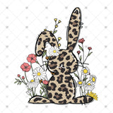 Transfer 001972 - Happy Easter Bunny in the Flowers