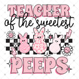 Transfer 001975 - Pink Teacher of the Sweetest Peeps